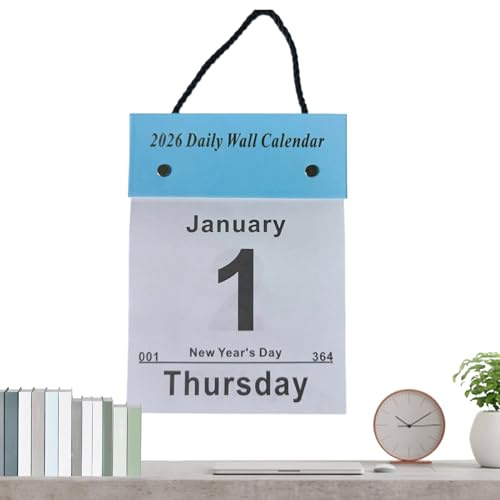 Calendario De Rasgar 2026 | Accesorio De Planificación De Empleo Del Tiempo,Calendario De Pared De 12 Meses Para Empleo Del Tiempo | Para Habitación Escuela Viaje Apartamento Hotel Aula