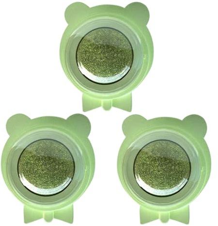 Katzenminze-Ball – 3 Stück Wand-Katzenminze-Bälle | 5,5 X 4,5 X 4,7 Cm Großer Essbarer Katzenminzen-Wandball | Silvervine Treats Gesichtskratzer Für Interaktives Beißen, Zahnen, Langeweile Und Spaß Im