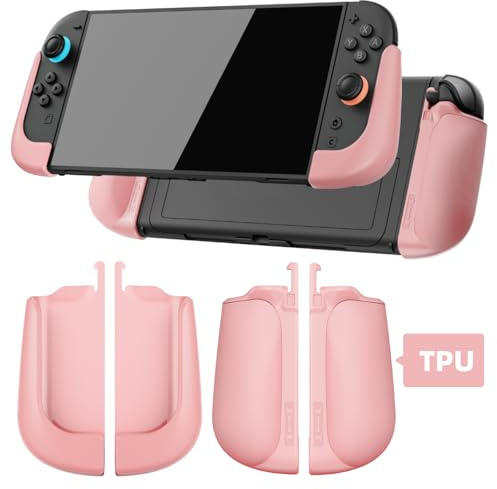 IFYOO NexGrip Ergonomic Grip Set for Nintendo Switch 2 Joycons, Grip Case Compatible with Joy Con 2 Controller, Compatible with Switch 2 Joycon, Switch 2 Accessories - Pink