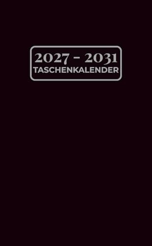 5-Jahres Taschenplaner 2027–2031: 60 Monats Kalender im Pocket Format (10,8 x 17 cm) von Januar 2026 bis Dezember 2027 | Mit Feiertagen | 1 Monat auf 2 Seiten