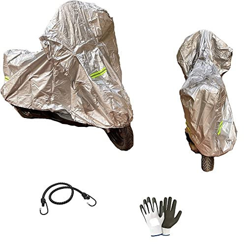 Compatible con Kymco Agility 125 R12 Funda para Moto Scooter de Nailon Impermeable Talla L Cubierta para Scooter Moto Universal Funda antidesgarro antilluvia 232 x 100 x 125 cm