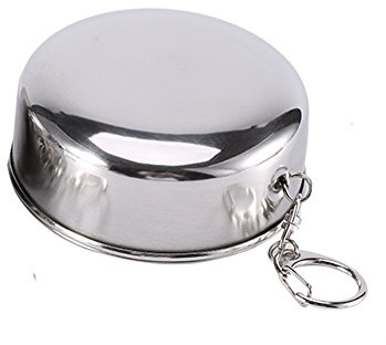 S/M/L En Acier Inoxydable Pliable Tasse De Voyage Portable De Camping En Plein Air Voyage Pliage De La Coupe Rétractable Tasse Pliable(M)