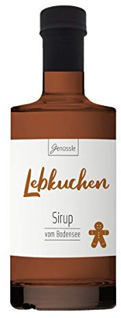 BIO Lebkuchen-Sirup 350ml - Genüssle Gewürzsirup aus Langenargen am Bodensee - Winterlicher Lebkuchensirup - natürlich ohne Zusatzstoffe, Größe:350 ml