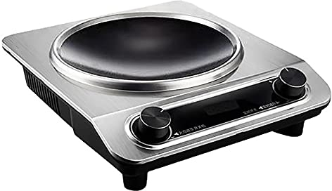 Nuevo hogar olla grande estufa 3500 W de alta potencia de inducción olla eléctrica olla olla de inducción cóncava revolver frito (cocina de inducción cóncava)