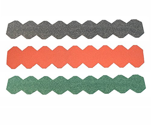 3 Streifen Dachschindeln Schiefer (55 mm) - First rot Manufaktur Martinshof Biberschwanz, Dachschindeln, Minidachschindeln hergestellt in der Werkstatt für behinderte Menschen