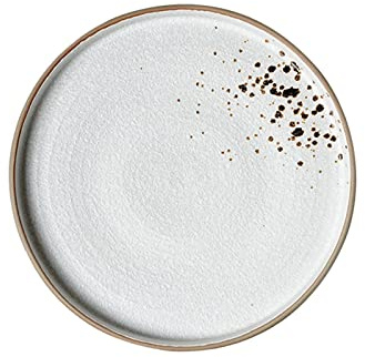 Assiettes Plates Assiette plate Vintage japonaise peinte à la main en terre cuite assiette à dîner maison assiette ronde Restaurant assiette de nourriture occidentale assiette à Steak Assiette ( Size