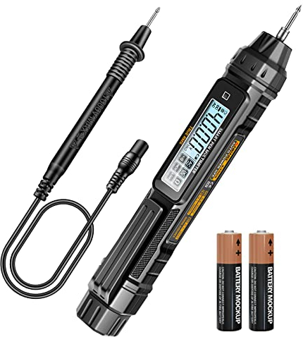 ANENG Multimeter Durchgangsprüfer,4000 Count Zweipoliger Spannungsprüfer,Auto Range Digital Berührungslos Voltmeter,misst AC/DC Spannung,Diode,Kapazität,Live Elektro Messgerät