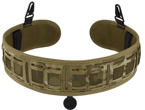 ToopMount Ceinture Tactique Molle Ceinture de Combat Boucle de libération 1000D Oxford Taille réglable Ceintures de Patrouille Formation équipement de Bricolage en Plein air (Camouflage)
