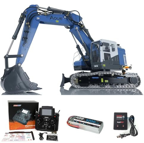 LESU Pelle hydraulique 1/14 RC 3 bras RTR pour Aoue ET26L RC Digger véhicules de construction légers PL18EV Radio