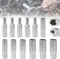 ADERTOS Jeu de Douille 1/4 (6,3MM) 4-14mm Douille Hexagonales 6 Pans sur Rail de Métal, en CR-V, Douilles Longues, Jeu de Clés à Douille Longues 1/4, 12 Pièces