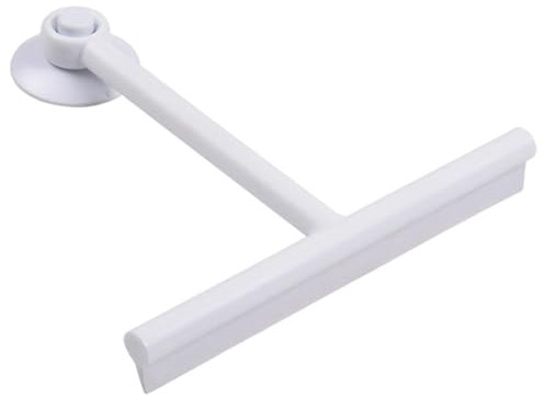 Lavavetri doccia per porte della doccia | Raschietto per vetri per doccia con punta morbida in TPE – Tergicristallo mirrorr, lavavetri bagno per doccia, design a ventosa multiuso e per piastrelle