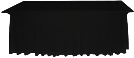 Gastro Uzal rechteckige Deluxe-Tischhusse (Schwarz, 70x140cm)