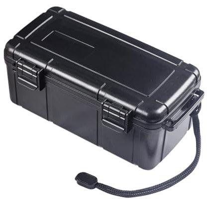 Generisch wasserdichte Zigarrenbox,Gut Verschließender, Luftdichter, Schützender Humidor Mit Großem Fassungsvermögen | Stoßfeste, Tragbare Tasche -Mit Schwamm Für Reisen, Ausflüge, Touren, Camping