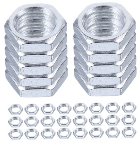 iplusmile 200piezas Tuerca De Lámpara Tuerca De Fijación Hexagonal Sujetador Para Varilla De Lámpara