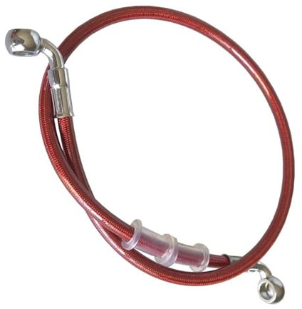 KMWSHAN Motorradbremsleitung Motorrad Stahlflex Hydraulikbremsleitung Kupplungsölschlauch 90°-90° 400 Mm Bis 2200 Mm(500mm)
