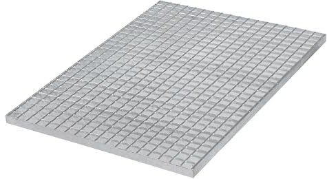 Gitterrost L-800 B-1000 mm | 30x2 mm Gitterroststufe verzinkt Lichtgitterrost Podest Treppenstufen