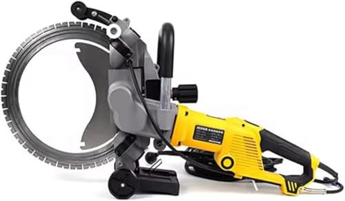 Sega circolare elettrica per calcestruzzo, tagliatrice da parete da 5000 W con profondità di taglio 290 mm, taglierina elettrica per applicazioni di taglio in pietra, ferro e finestre di taglio