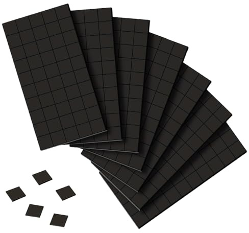 Magnetplättchen Selbstklebend, Mini Magnete Selbstklebend, 1 x 1cm Magnet Klebepads, Magnetstreifen, Klebemagnete, Flache Magnete für Schule Familie Büro Whiteboard Kühlschrank (350 Stück)