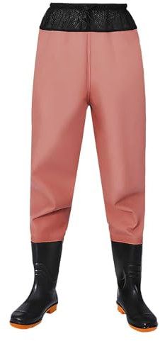 Stivali in gomma per gli uomini tuta impermeabile per gli uomini da caccia pantaloni elastici in vita con stivali design floreale abbigliamento da lavoro traspirante pantaloni da trampoliere caccia