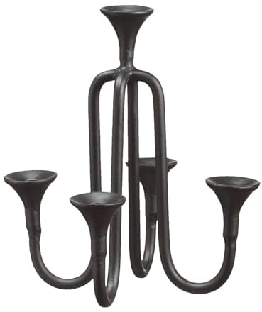 Portacandele di Natale Supporto decorativo per le vacanze Portacandele Supporto per albero Topper Portacandele Home Tree Top Resina Ornamento Decorazioni