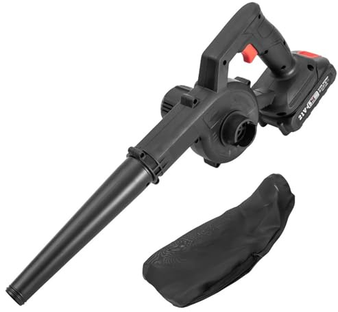 Blower Fan, Cordless Leaf Blower High Power Rechargeable Vacuum Cleaner Air Blowing Adjustable Speed Garden Lawn Dust Cleaner