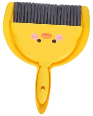 VILLFUL Mini Balayette et Pelle Compacte pour Bureau et Peu Encombrant Nettoyage des Poussières Fines et Petits Débris Accessoire Pratique pour Table Lit et Clavier Rangement Facile