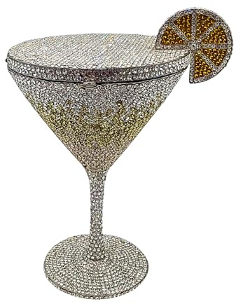 Generico Sac d'embrayage en strass, sac de soirée en forme de calice