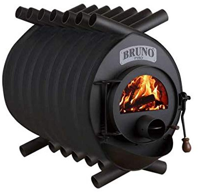 Werkstattofen Bruno Pyro V - 25 kW Warmluftofen - Top Qualität - hochwertiger Stahl - Zulassung für Deutschland und Schweiz - BimSchV (ohne Untergestell, ohne Seitenverkleidung)