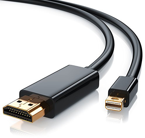 CSL - Mini Displayport auf HDMI Kabel 3m - inkl. Tonübertragung - Kompatibel mit Thunderbolt 1- und Thunderbolt 2-Ports - Full HD HDTV 1080p - kompatibel mit Apple Lenovo Surface