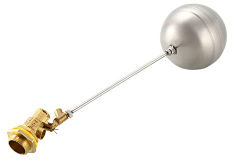 sourcing map Wasser Sensor Schwimmer 304 Edelstahl Kugelverschluß 3/4 DN20 Außengewinde