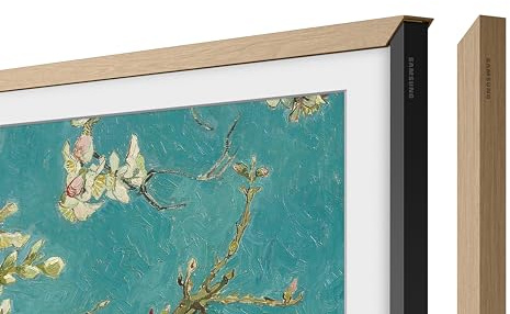 SAMSUNG ( Modern Teak Frame Customizable Bezel, 55 Inch, 2021 Model)