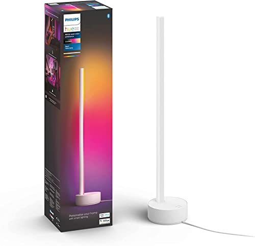 Philips Hue Gradient Signe Tischleuchte weiß 730lm, 16 Millionen Farben und Farbverläufe, dimmbar, steuerbar via App, kompatibel mit Amazon Alexa (Echo, Echo Dot)