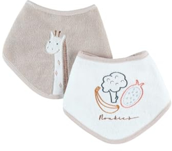 Noukie's - Baberos de pañuelo, diseño de jirafa Tiga, hasta 3 meses