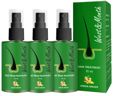 Growthplus Pflegendes Ingwer-Spray, Haarwachstum Beschleunigen Serum, Haar-ätherisches Öl,fördert dickeres,schneller wachsenden Haar (3 Stück)