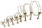 Bumnay Lot de 65 colliers de serrage réglables à double fil en acier avec vis et boulons de verrouillage