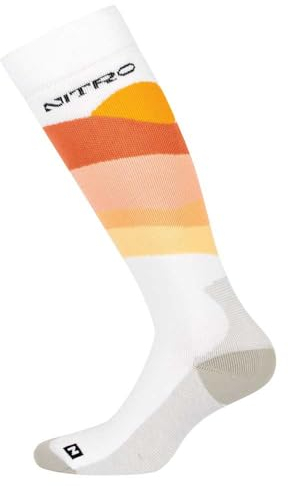 Nitro Snowboards Socks Cloud 3, dam, storlek S, vit, 36, Vit, Small