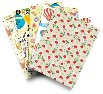 Presentpappersset med 10 Fantasy ark
