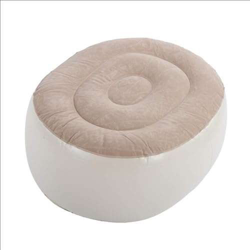 ZMIN Aufblasbarer Hocker, tragbarer aufblasbarer Campinghocker, aufblasbarer Ottoman 27,6 x 23,6 x 12,2 Zoll, aufblasbarer Stuhl für drinnen und draußen,A,70 * 60 * 31CM
