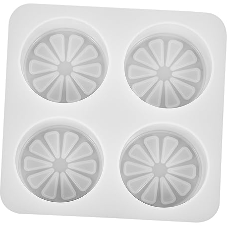 SEWOART Silicone Soap Making Mold Lemon Slice Shape DIY Mold for Handmade Soap Making