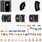 LALASTYLE 84PCS Road Tapes Play Set,3 Rolls Traffic Road Adhesive Removable Washi Masking Tapes,Car Bend and Parking Stickers,DIY Traffic Sign Set,