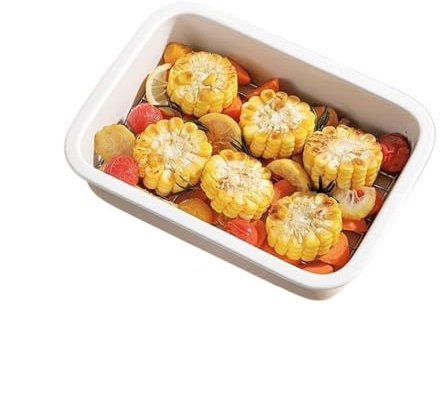 Teglia da forno Teglia da forno in ceramica ad alta temperatura Vassoio di drenaggio dell'olio domestico Forno a vapore rettangolare Speciale senso di alta qualità del piatto di pesce al vapore prodot