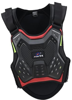 Okiyakusama Protector de Pecho y Espalda para Motocicleta, Equipo de protección Resistente a Impactos, Chaleco de protección para Motocross, para en, M