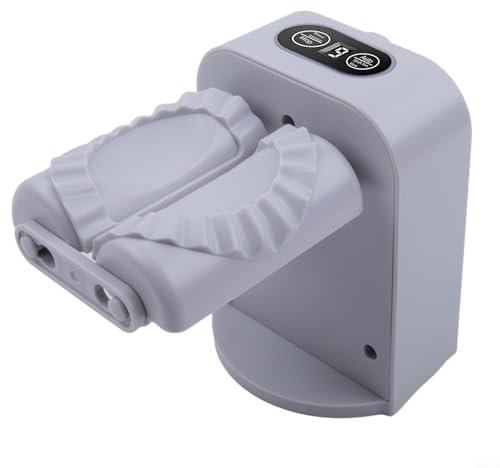 FUANA Macchina elettrica per ravioli, macchina elettrica per ravioli, automatico/manuale, per ravioli, ravioli, in acciaio inox, utensile da cucina per realizzare ravioli (bianco)