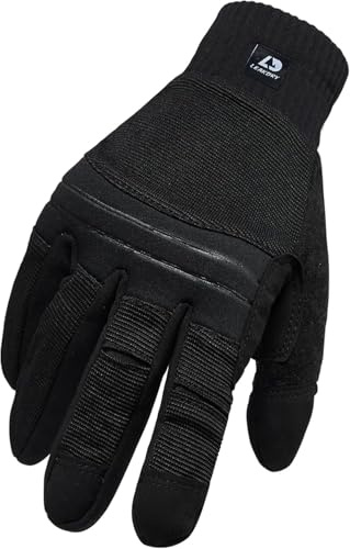 LEAKDRY wasserdichte Handschuhe, Merinowolle, Touchscreen, 3-lagig, Thermo-Winterhandschuhe, Winddicht für Wandern, Skifahren, Fahren, Unisex, für kaltes Wetter