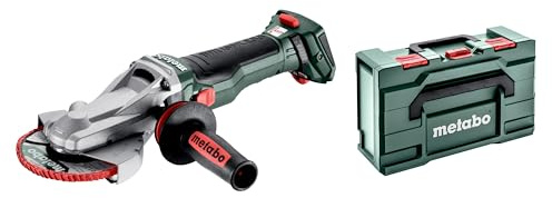 metabo Akku-Flachkopf-Winkelschleifer WVBF 18 LTX BL 15-125 Quick, 125 mm | Bürstenlos, regelbare Drehzahl, inkl. metaBOX und Zubehör, kompatibel mit CAS, ohne Akku und Ladegerät