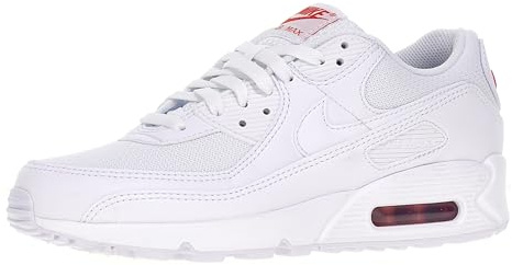 Nike Air Max 90 White/White-LT Crimson 43 EU