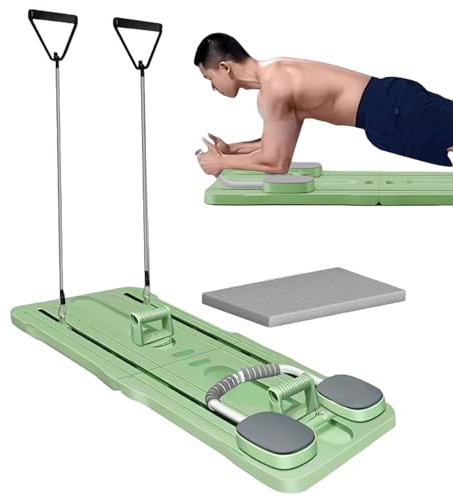 Rullo Addominale, Set di Riformare Pilates Sicuro, Cuscini Spaiuti per Gomiti Strumento Automatico per Uomini Donne Centro Equilibrio Posteriore