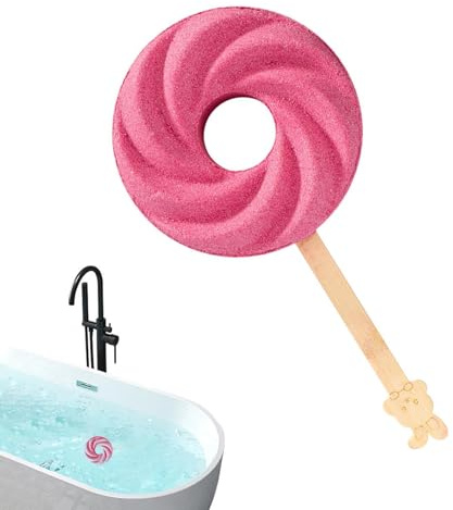 Boules de bain moussant Générique | Cuiseurs vapeur de douche en forme de sucette mignons avec parfum, boule de bain naturelle faite à la main | pour Spa anniversaire détente été soins personn