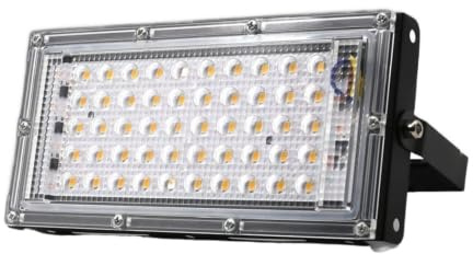 Luce di inondazione a LED AC 220V 240V 50W IP65 Proiettore for esterni impermeabile Riflettore di illuminazione Faretto a LED Lampada da parete for proiettore(Cold White)