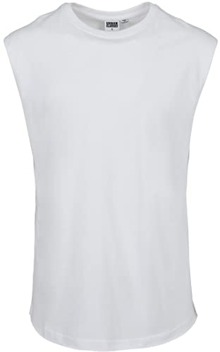 Men Tb1562-Open Edge Sleeveless Tee 1 White L